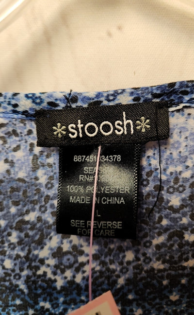 Stoosh Women's Size L Blue Sleeveless Top