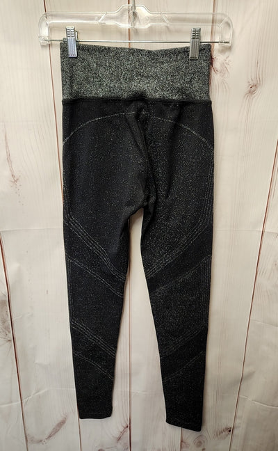 Athleta Women's Size S Black Metallic Leggings