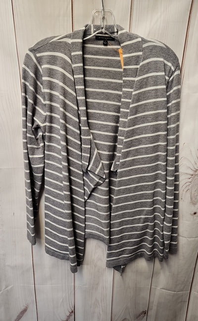 Staccato Women's Size S Gray Stripe Cardigan