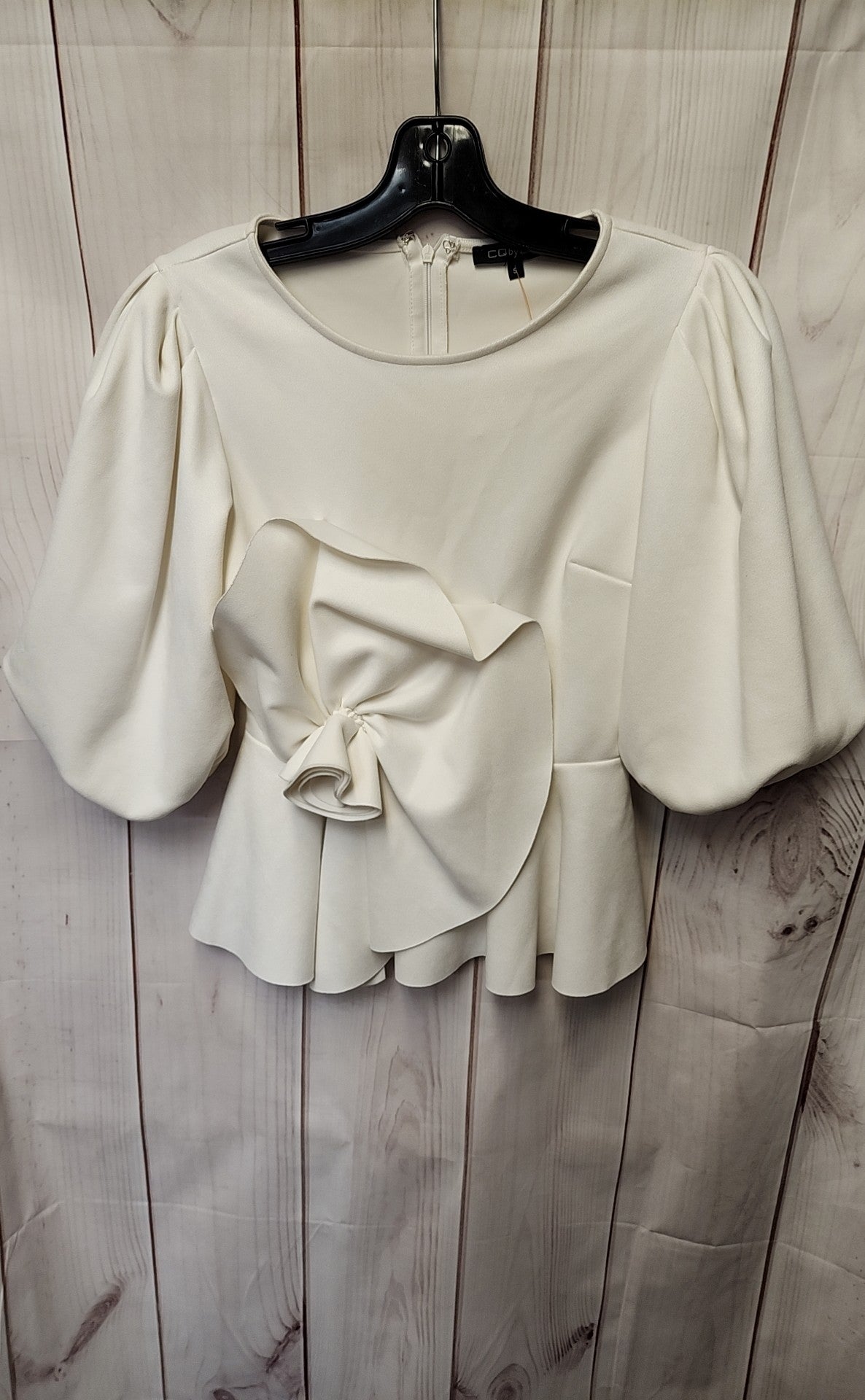 CQ by CQ Women's Size S White Short Sleeve Top