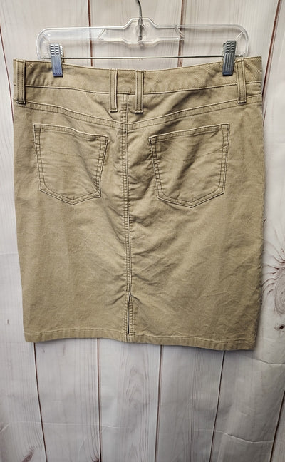 LL Bean Women's Size 10 Beige Corduroy Skirt