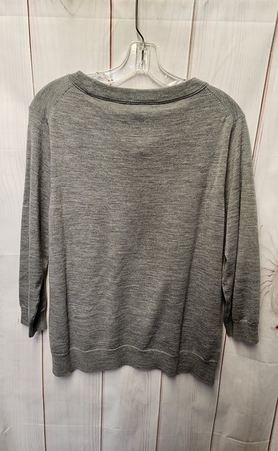 J Crew Women's Size XL Gray Sweater