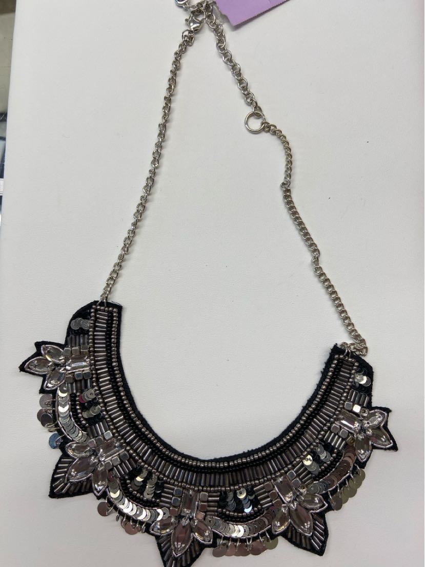 C1945 Stamped Rhinestone Necklace