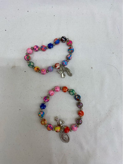 2PCS Multi-Color Clay Beaded Bracelet