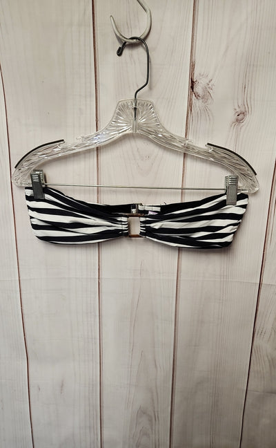 Anemos Tortoise Bandeau Bikini Top In Black even Stripes Women's Size XL