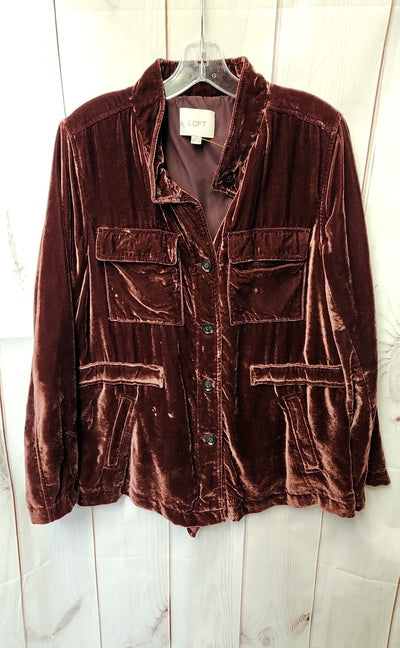 Loft Women's Size M Purple Jacket