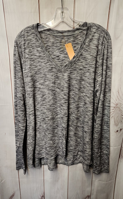 Balance Women's Size XL Gray Long Sleeve Top