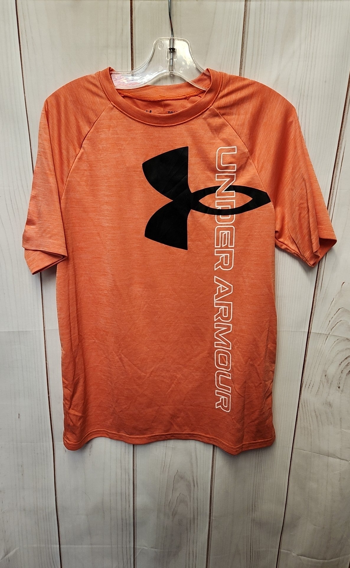 Under Armour Boy's Size 14/16 Orange Shirt