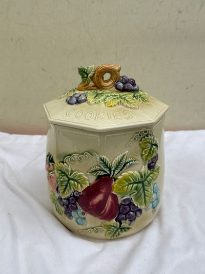 Tilso Japan Cookie Jar Fruit Motif