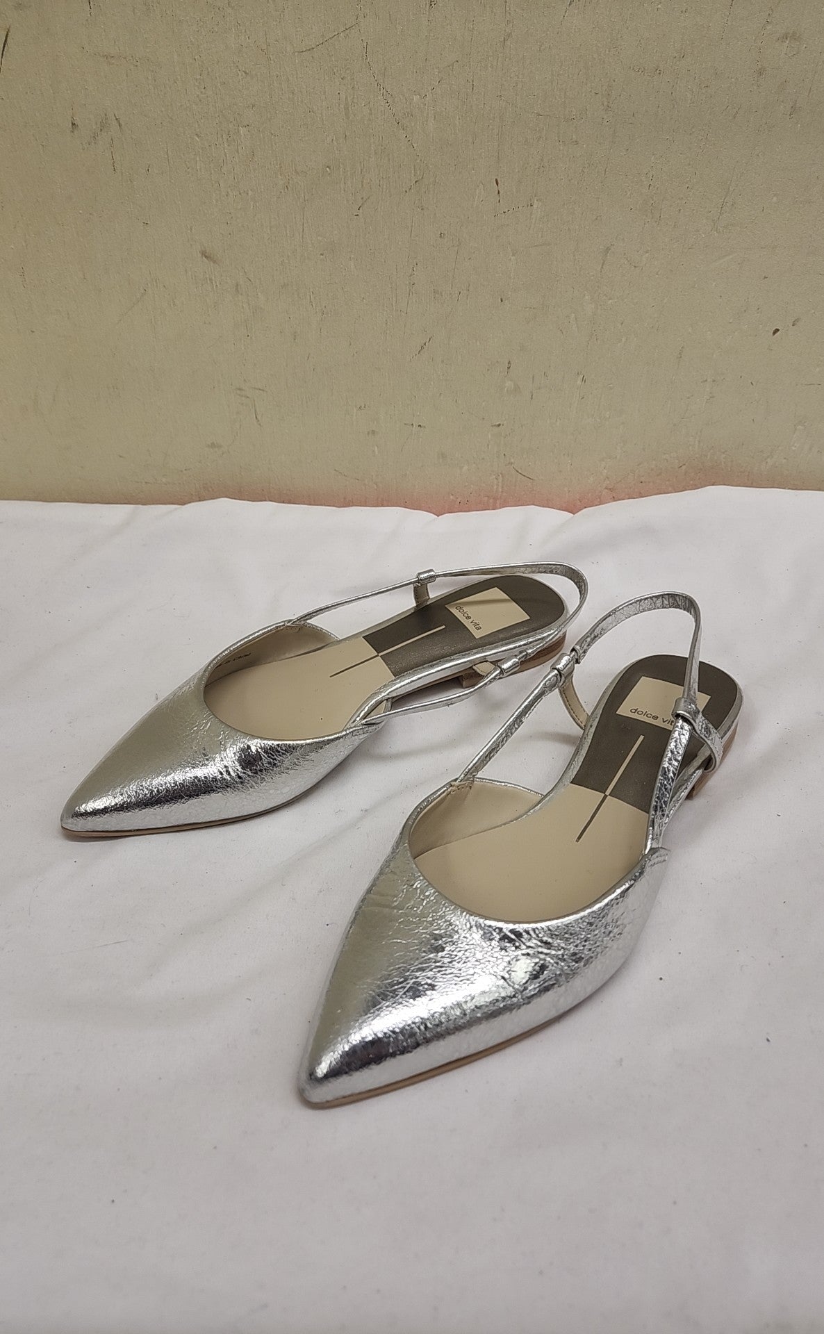 Dolce Vita Women's Size 5-1/2 Silver Flats Shoes