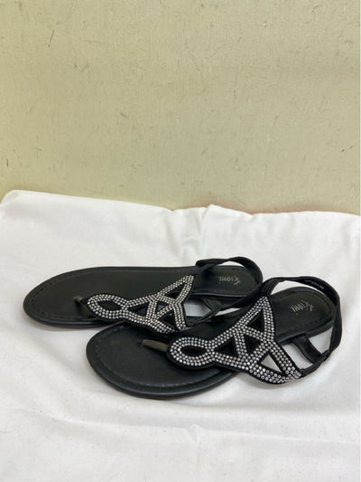 Fioni Women's Size 7-1/2 Black Sandals Shoes