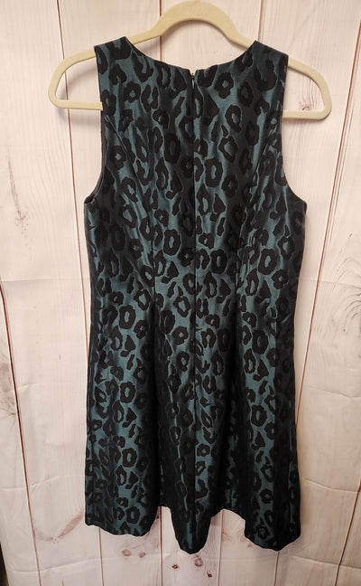 NWT Loft Women's Size 8 Green Animal Print Dress