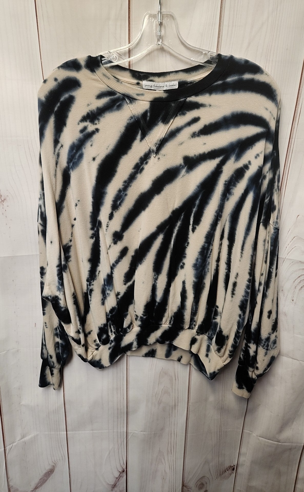 Young Fabulous & Broke Women's Size XS Blue & Brown Sweatshirt