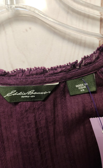 Eddie Bauer Women's Size XS Purple Short Sleeve Top