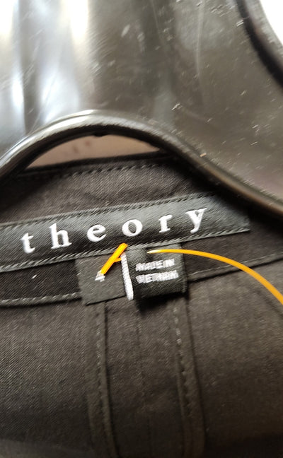Theory Women's Size 4 Black Cardigan