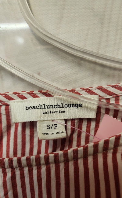 Beach Lunch Lounge Women's Size S Red 3/4 Sleeve Top