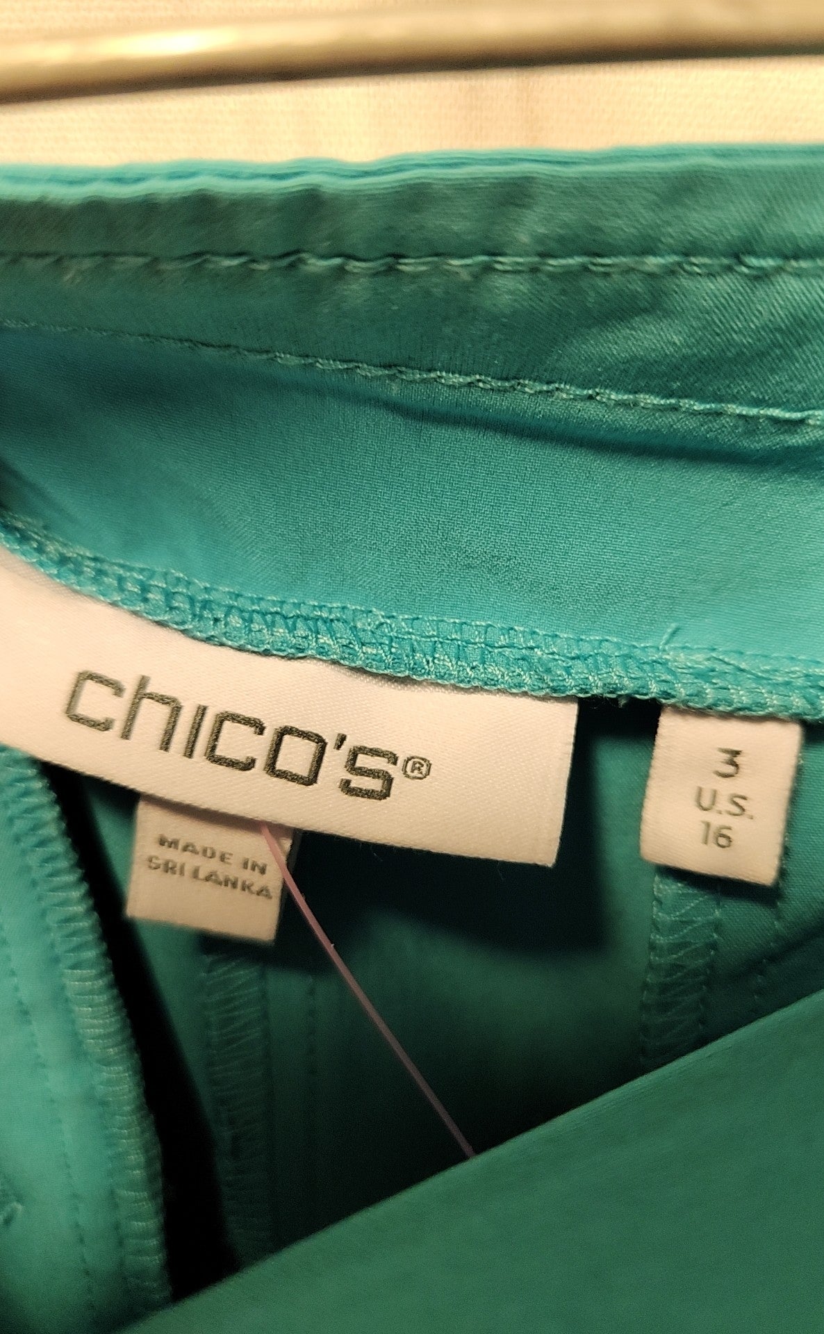 Chico's Women's Size 3 = US 16 Blue Pants
