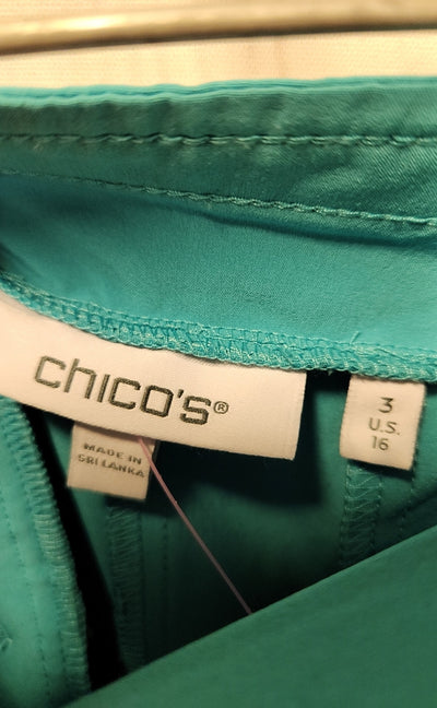 Chico's Women's Size 3 = US 16 Blue Pants