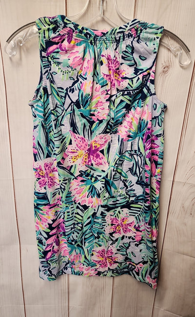 Lilly Pulitzer Girl's Size 14/16 Green Essie Dress