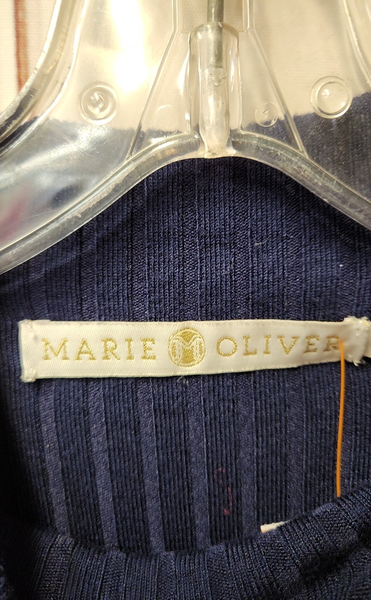 Marie Oliver Women's Size XS Navy Long Sleeve Top