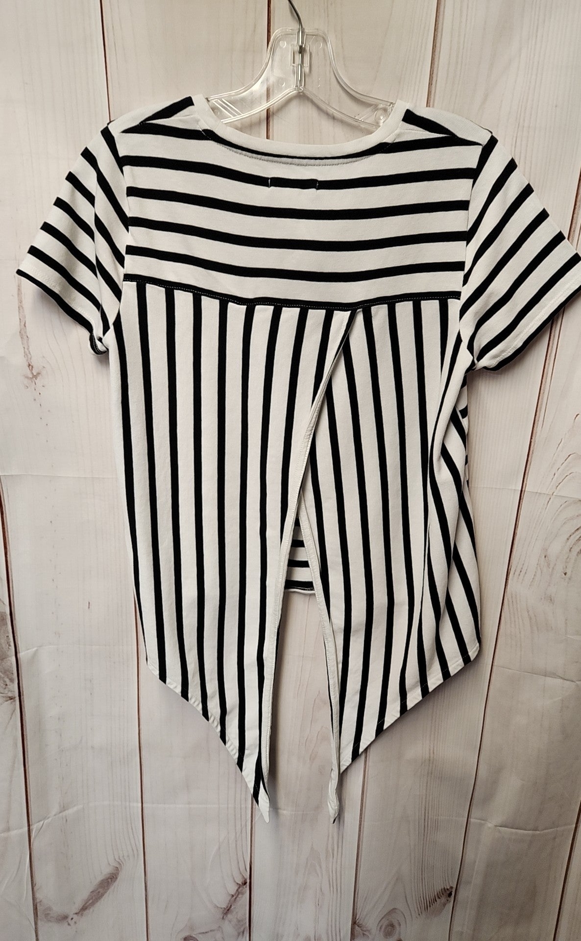 Madewell Women's Size S White & Black Short Sleeve Top