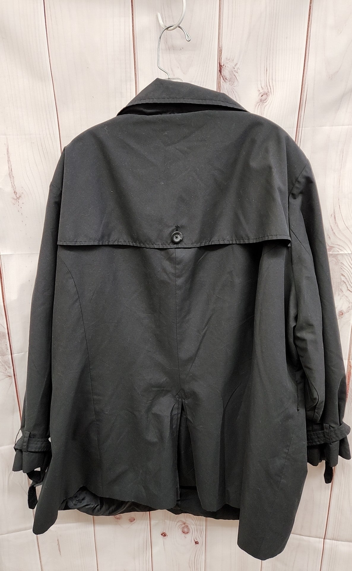 Roamans Women's Size 4X Black Raincoat