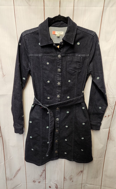 Ted Baker Women's Size 1 = US 4 Black Denim Dress