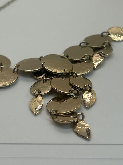 Banana Republic Gold Circle Dangle Necklace