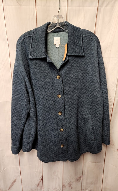 J Jill Women's Size XL Teal Jacket
