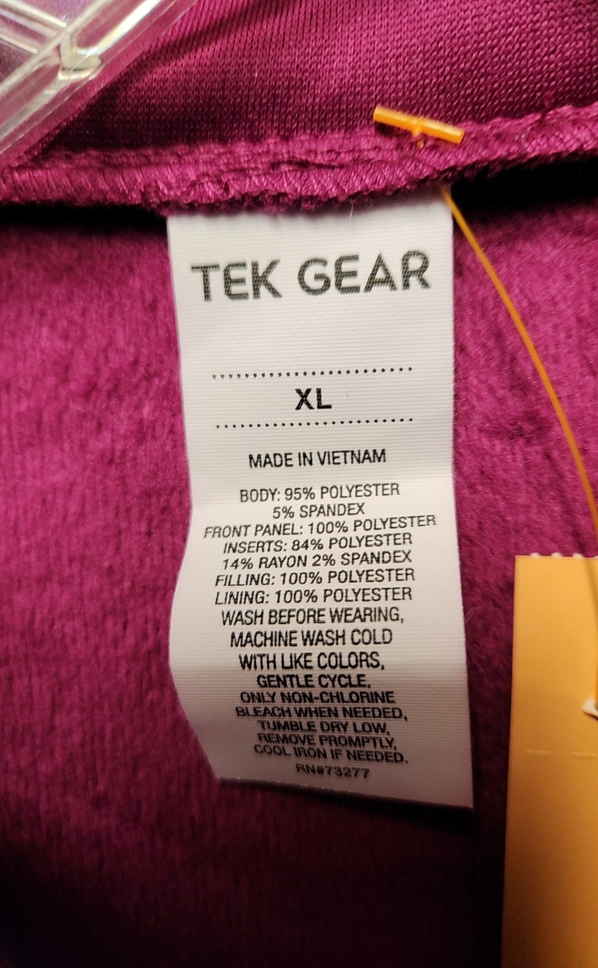 Tek Gear Women's Size XL Pink Jacket