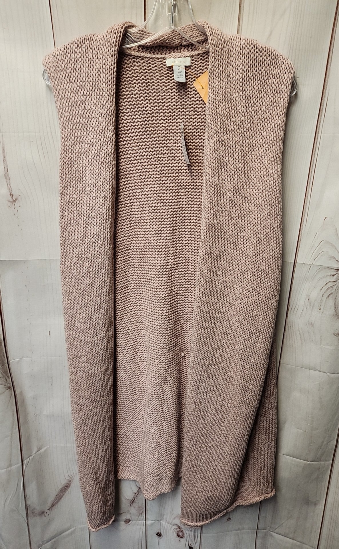 NWT Chico's Women's Size 3 = US XL Pink Cardigan