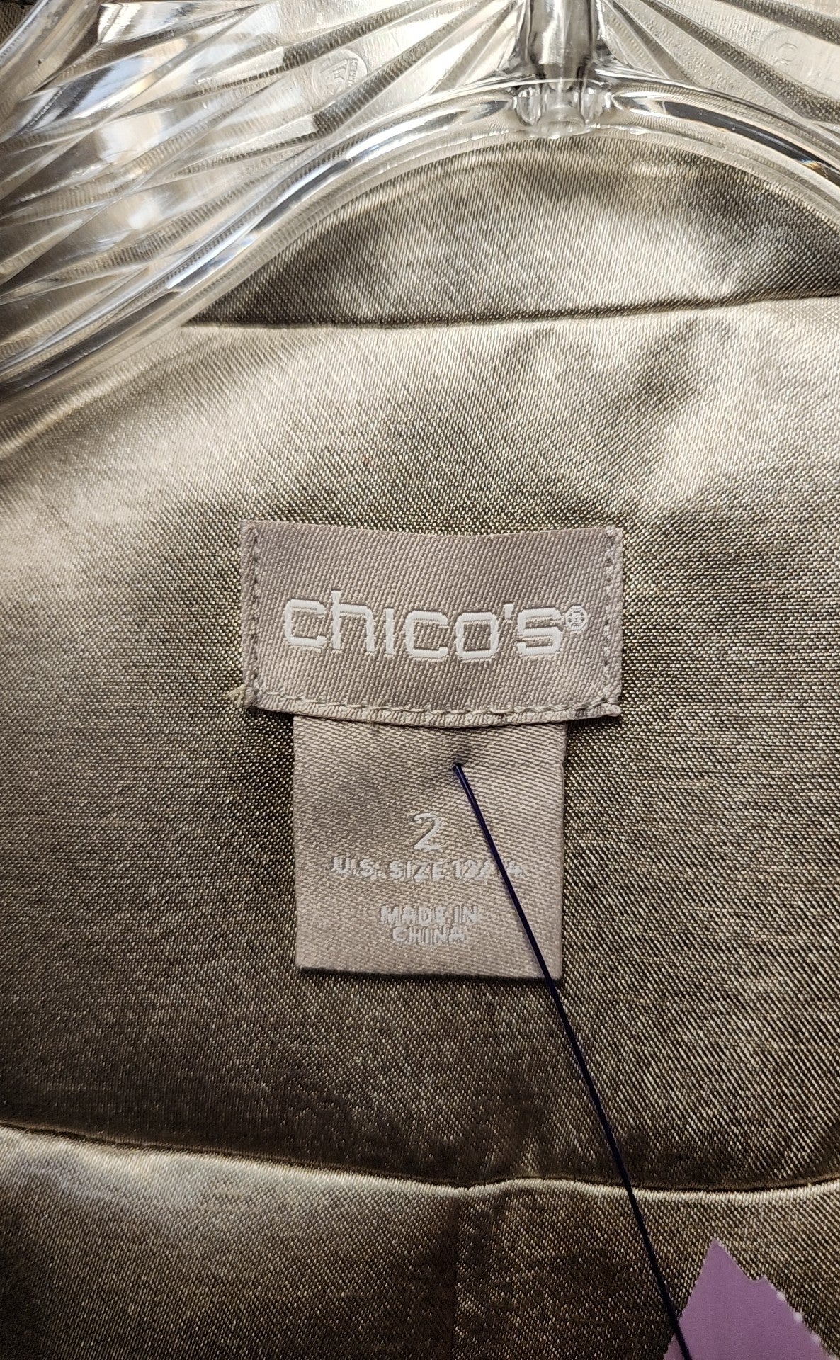 Chico's Women's Size 2 = US L Gold Jacket