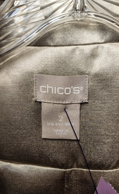 Chico's Women's Size 2 = US L Gold Jacket