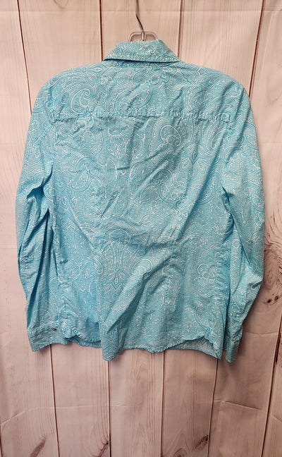 Tommy Hilfiger Women's Size M Blue Long Sleeve Top