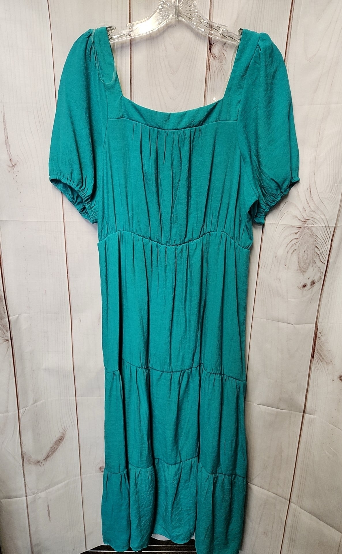 NWT NY Collection Women's Size XL Petite Turquoise Dress