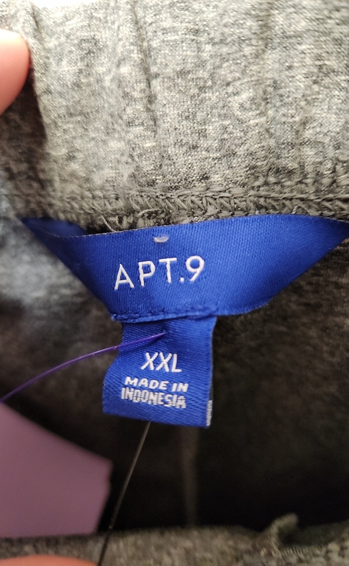 NWT Apt 9 Women's Size XXL Gray Sweatpants