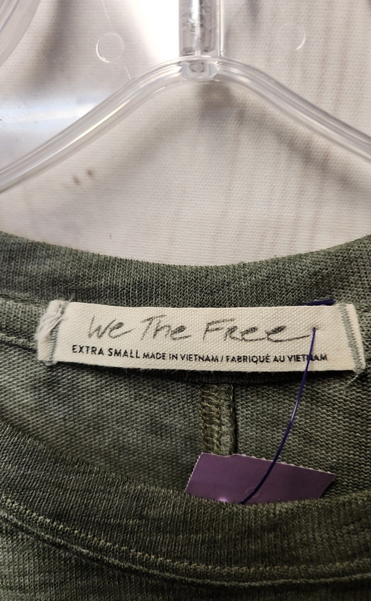 We the Free Women's Size XS Olive Green Short Sleeve Top