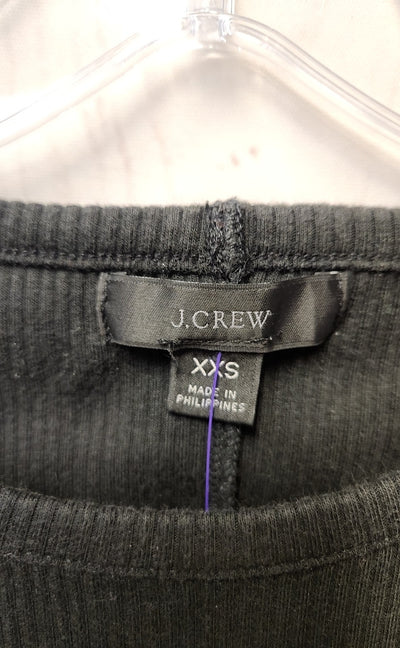 J Crew Women's Size XXS Black Sleeveless Top