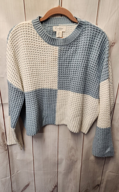 Jessica Simpson Women's Size M White & Blue Sweater