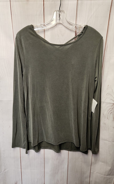 Active USA Women's Size M Green Long Sleeve Top