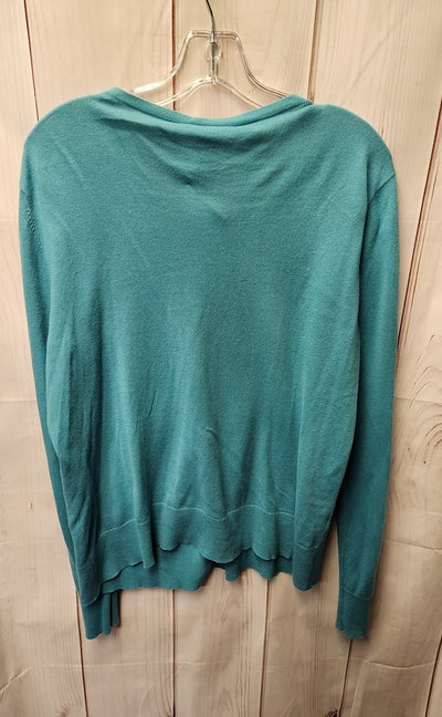 Ann Taylor Women's Size XL Teal Cardigan
