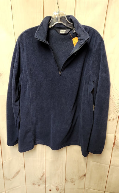 Lands End Boy's Size 18 Navy Sweatshirt