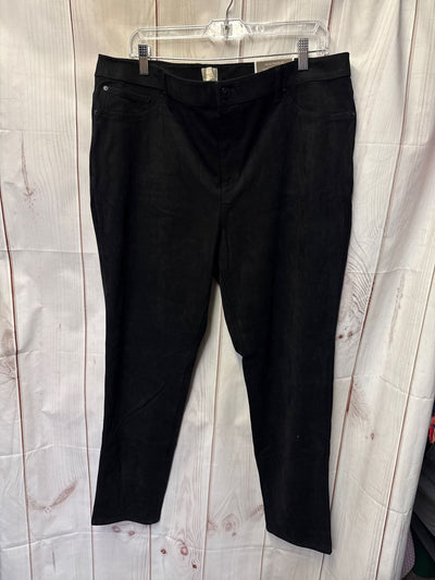 NWT Chico's Women's Size 3 = 16 Black Pants