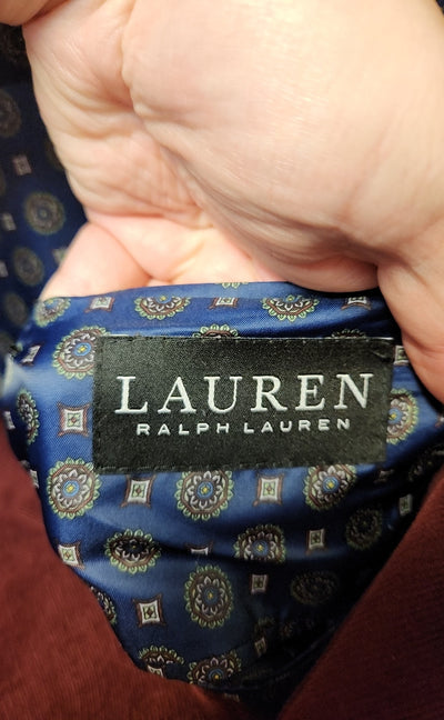 Lauren by Ralph Lauren Men's Size 44 Red Corduroy Sport Coat