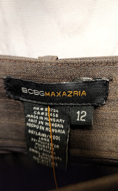 BCBG Maxazria Women's Size 12 Brown Skirt