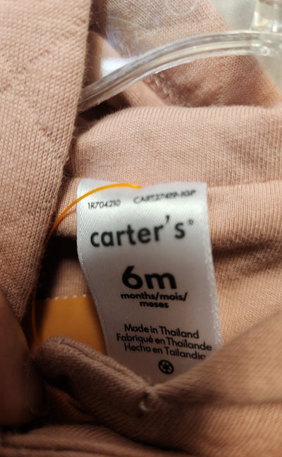 NWT Carters Girl's Size 6 Months Pink Pajamas