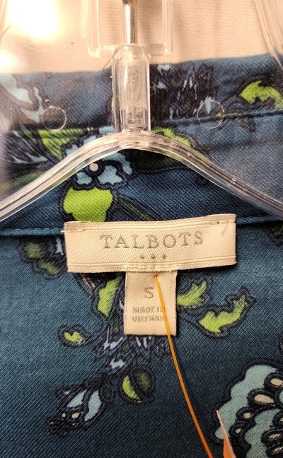 Talbots Women's Size S Teal Long Sleeve Top