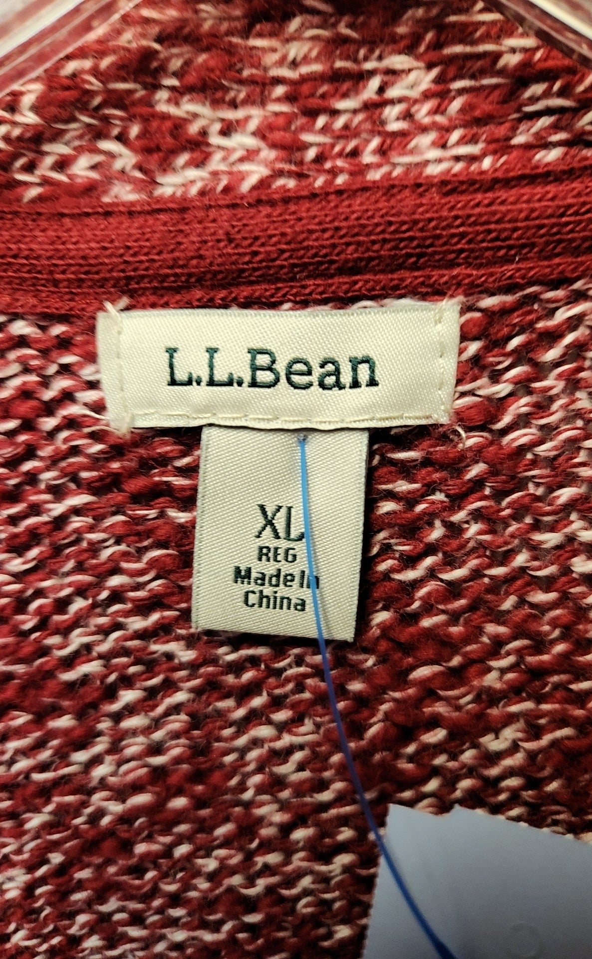 LL Bean Women's Size XL Red Cardigan