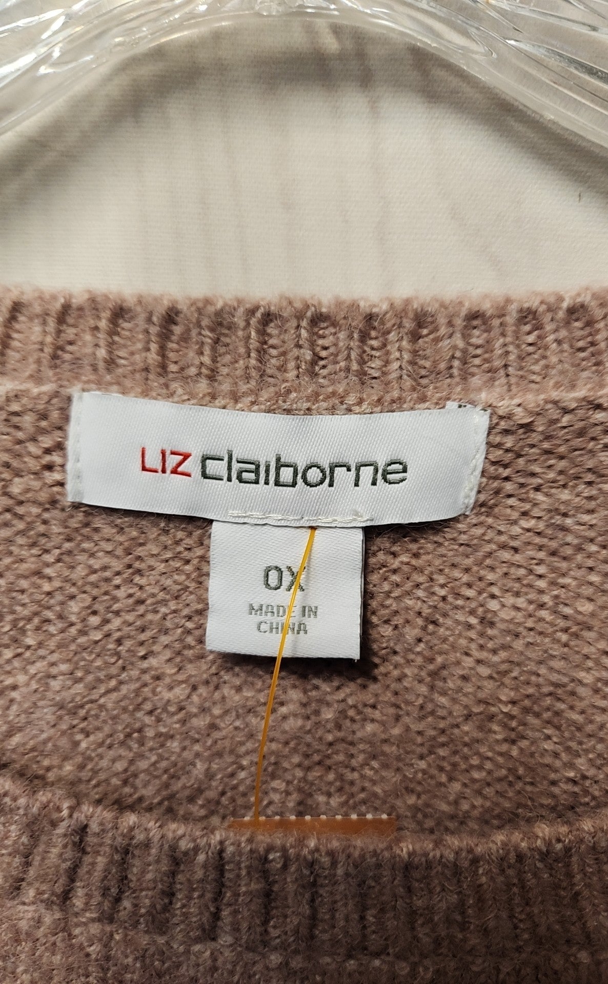 NWT Liz Claiborne Women's Size XL Pink Floral Sweater