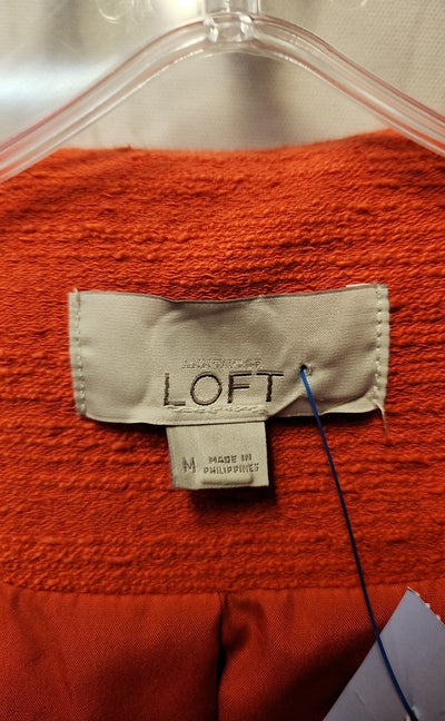 Loft Women's Size M Orange Jacket